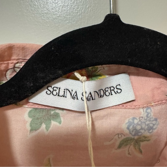 Selina Sanders Blouse Upcycle Vintage Material Rare NWT $227 - Picture 7 of 10